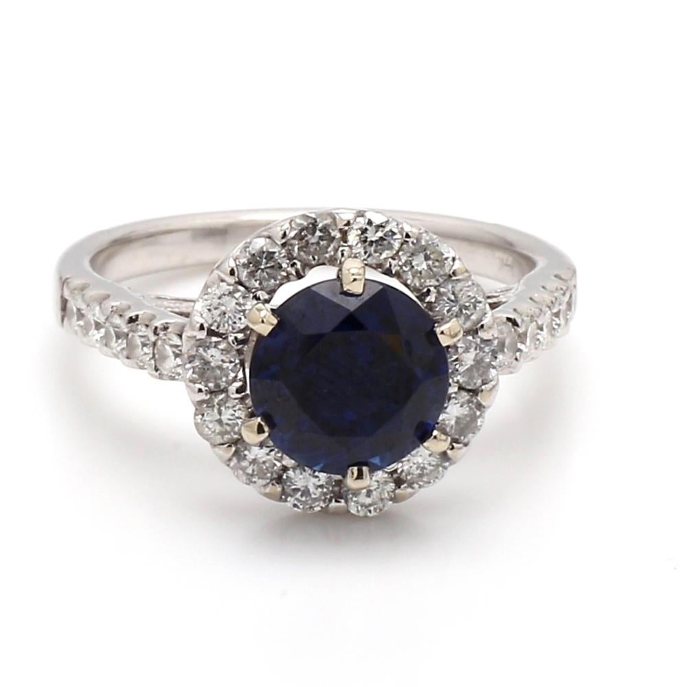 2.16ct Thai Sapphire Ring - AGL Certified In Excellent Condition For Sale In Scottsdale, AZ
