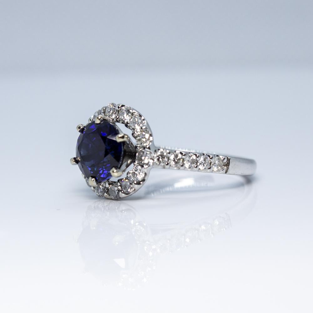 2.16ct Thai Sapphire Ring - AGL Certified For Sale 2