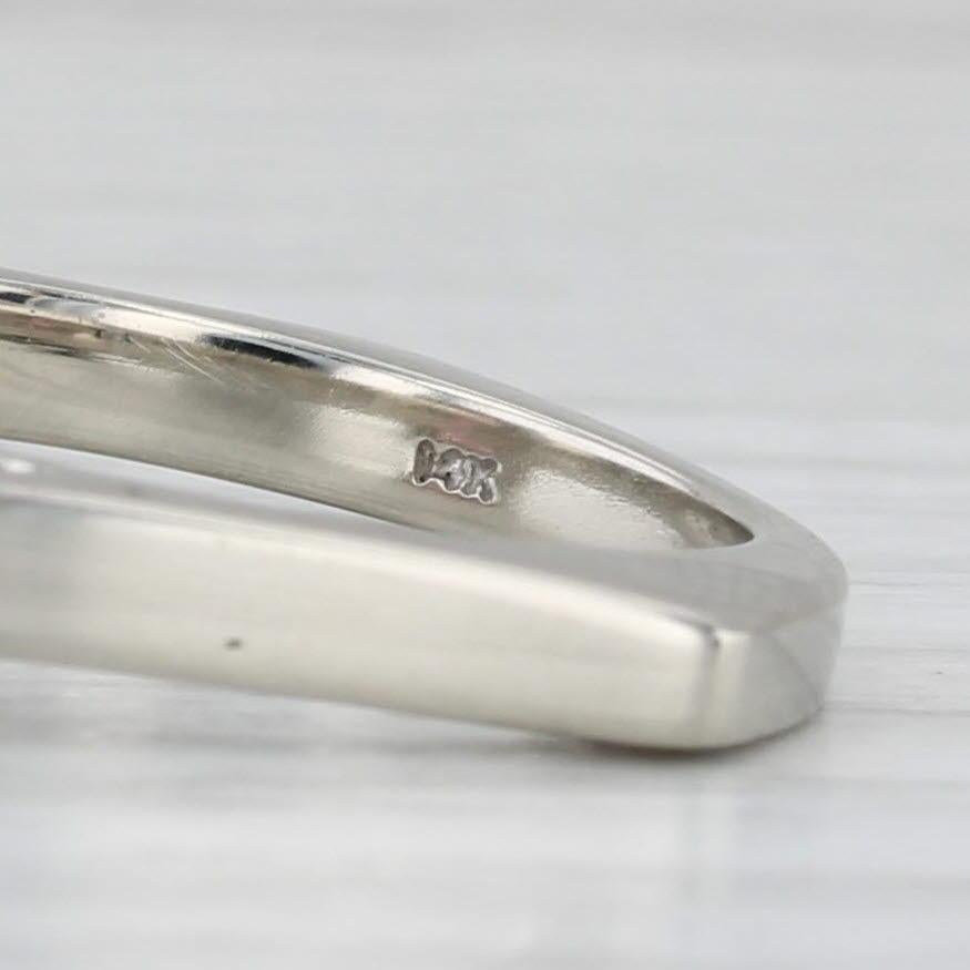 2.16ctw Pink Tourmaline Diamond Ring 14k White Gold Size 6 Unique Design For Sale 3