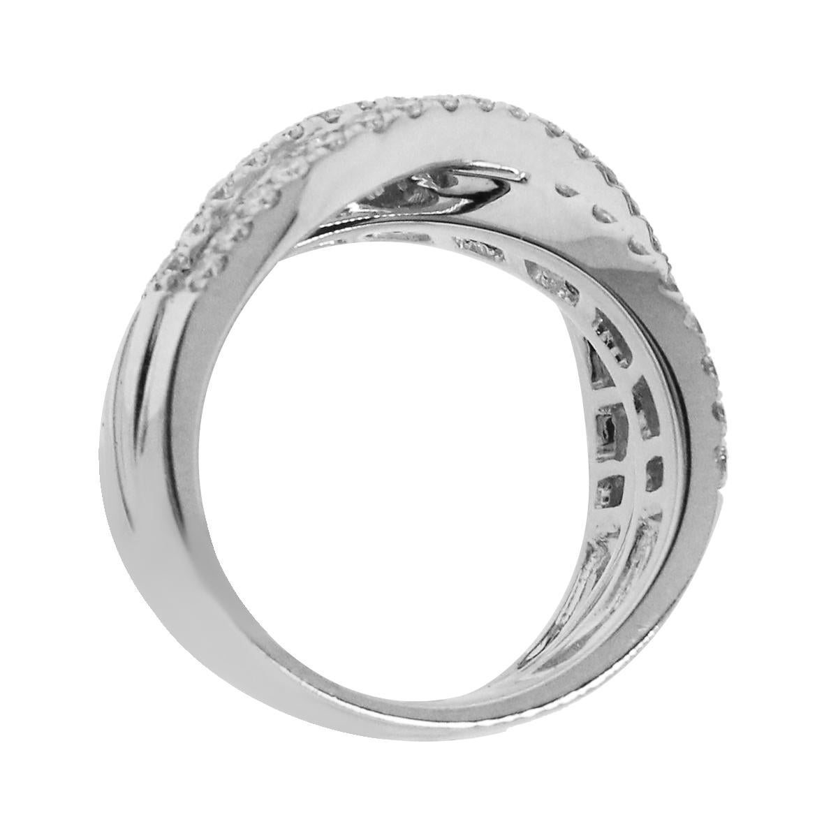 2,17 Karat Diamant X-Ring (Rundschliff) im Angebot