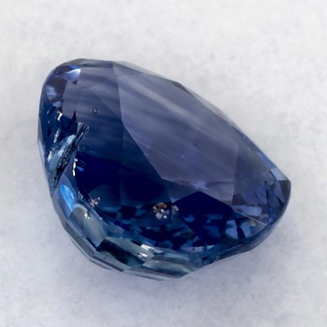 2.17 Ct Blue Sapphire Heart Loose Gemstone In New Condition For Sale In Fort Lee, NJ