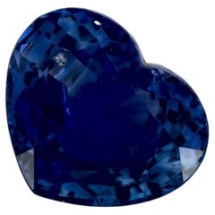 2.17 Karat Blauer Saphir Herz Loser Edelstein
