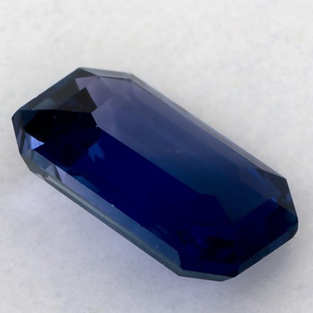 2.17 carati di zaffiro blu ottagonale sfuso in vendita 1