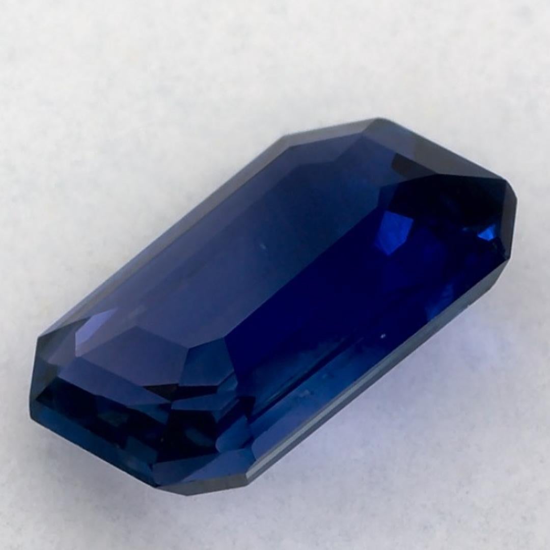 2.17 carati di zaffiro blu ottagonale sfuso in vendita 3