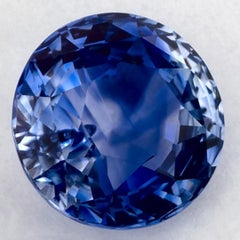 2.17 Karat blauer Saphir rund zertifiziert loser Edelstein