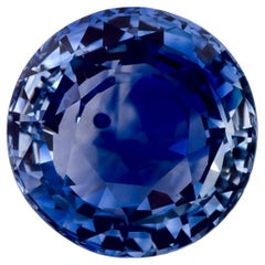 2,17 Karat blauer Saphir rund zertifiziert loser Edelstein