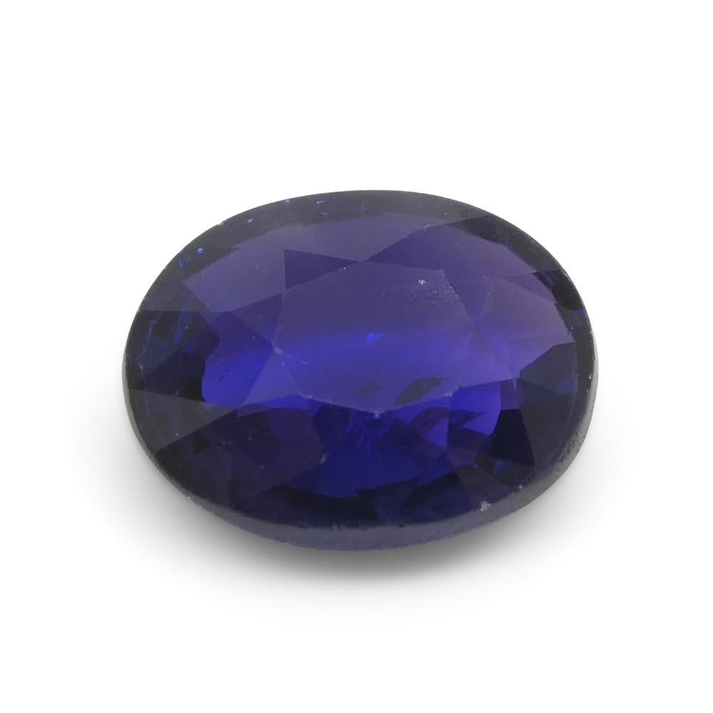 2.17 ct Color Change Sapphire Oval IGI Certified Sri Lankan In New Condition For Sale In Toronto, Ontario