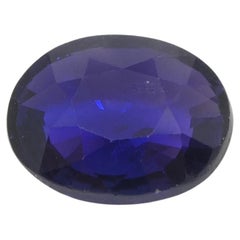 Saphir ovale de 2,17 carats à couleur changeante certifié IGI, Sri Lanka