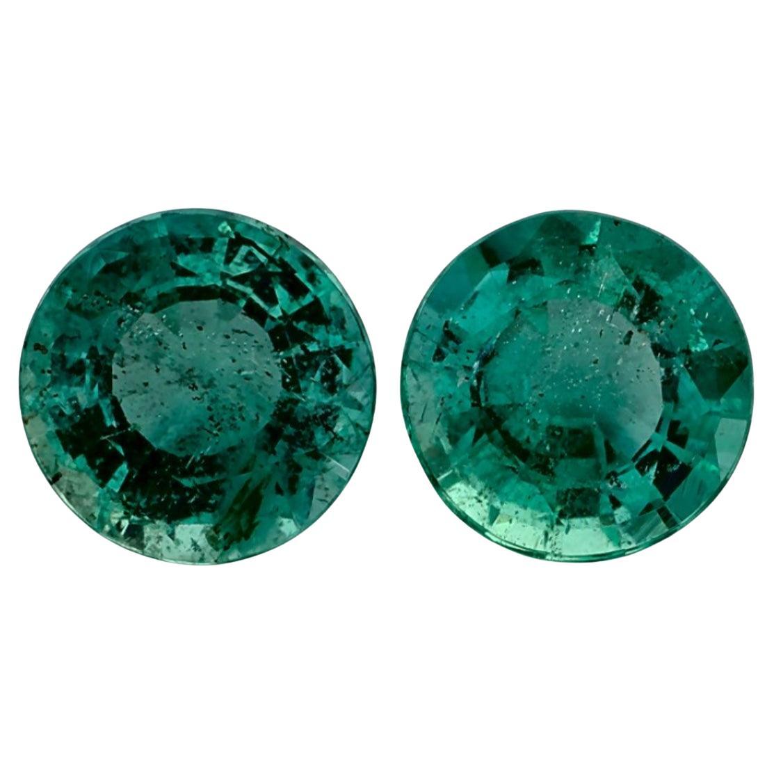 2.17 Ct Emerald Round Loose Gemstone