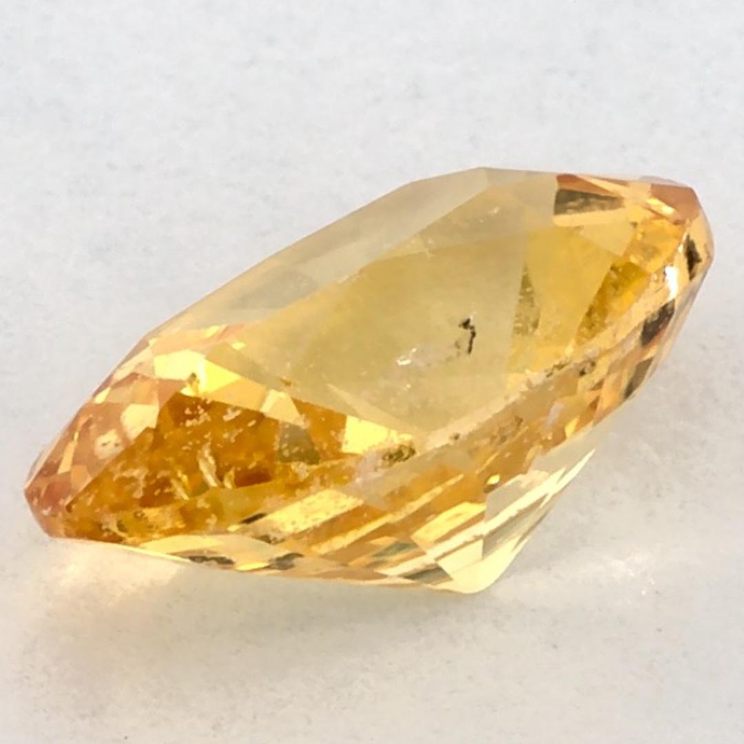 Gema suelta de zafiro amarillo oval de 2.17 qt en venta 3