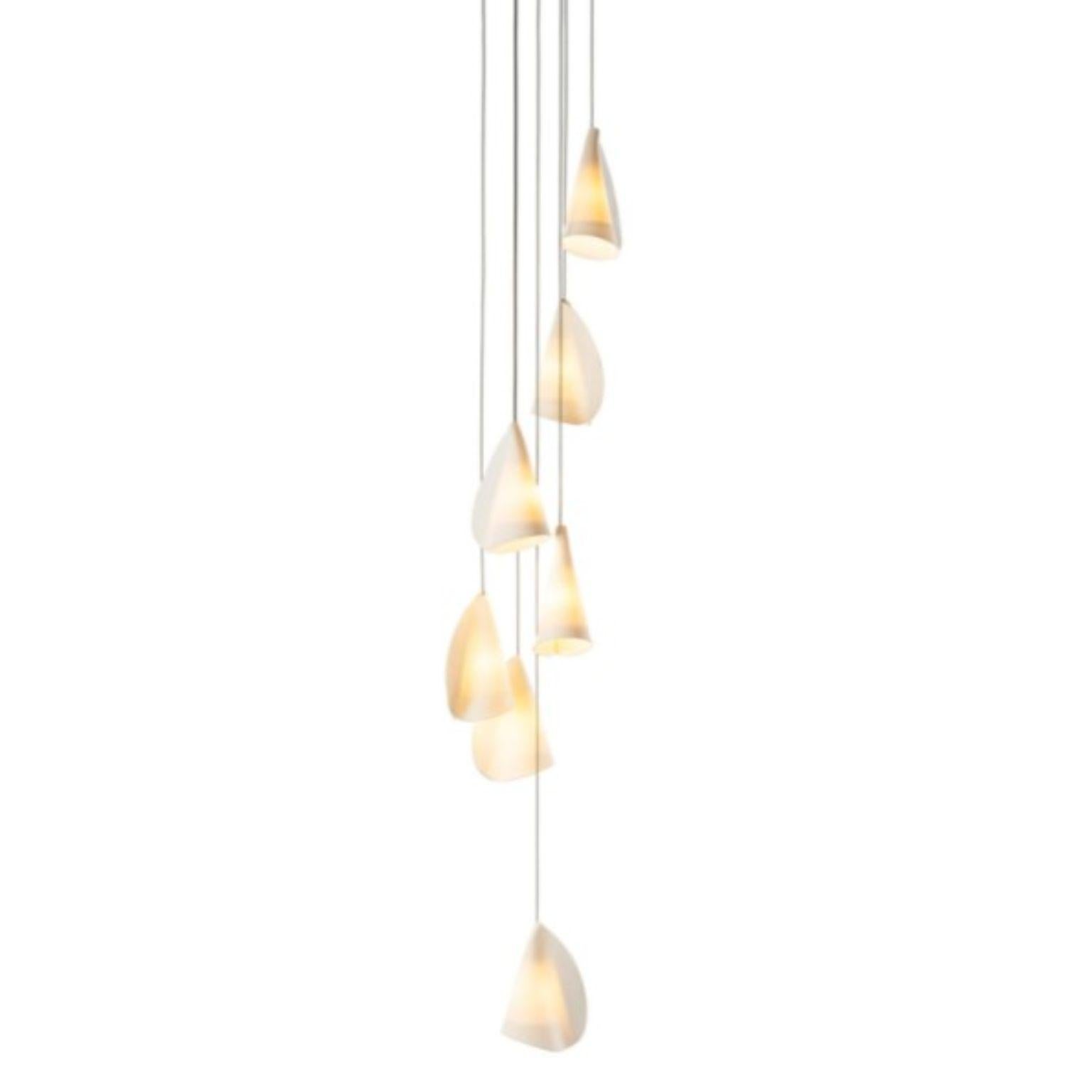 21.7 Pendant by Bocci
Dimensions: D20.3 x H300 cm
Materials: Brushed nickel, round canopy.
Weight:4.1 kg
Also available in different dimensions.

All our lamps can be wired according to each country. If sold to the USA it will be wired for the