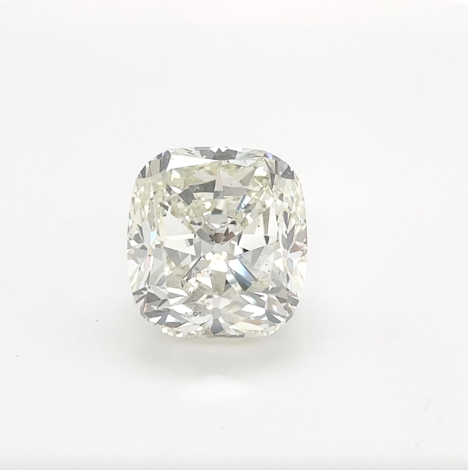 21.77 Carat Elongated Antique Cushion Natural Diamond GHI & EGL Certified L SI1. Stunning, eye-clean, rare diamond that Faces up White and shows 100% Eye Clean. Would Look Beautiful on a Custom-Designed Pendant or Engagement Ring. 