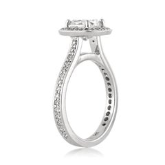 2,17ct Cushion Cut Diamant Verlobungsring