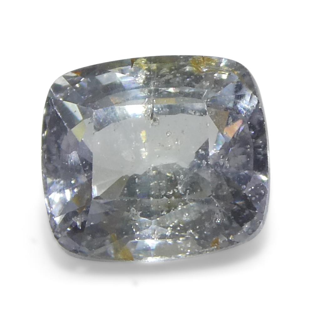 2.17ct Cushion Icy Blue Sapphire from Tanzania Unheated For Sale 2