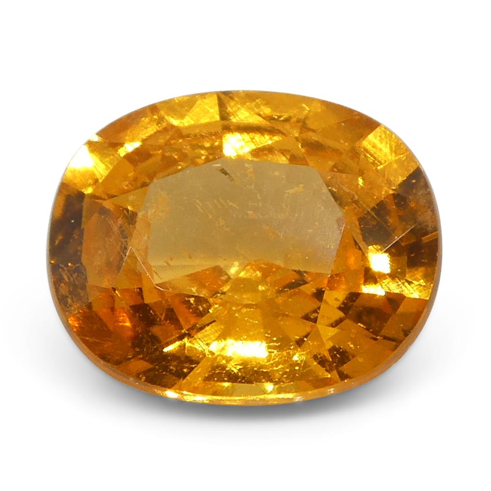 Femenino o masculino Granate Fanta Naranja Mandarina Oval de Namibia de 2,17ct en venta