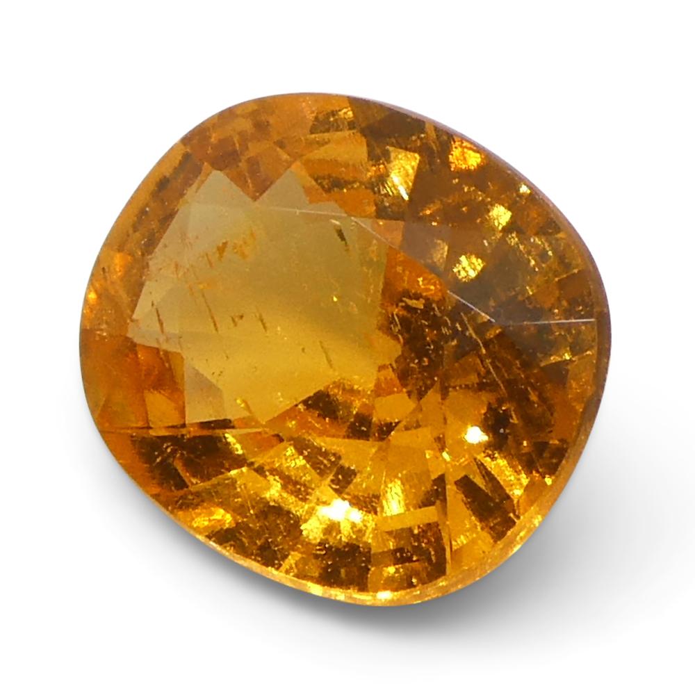 Granate Fanta Naranja Mandarina Oval de Namibia de 2,17ct en venta 1