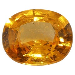 Granate Fanta Naranja Mandarina Oval de Namibia de 2,17ct