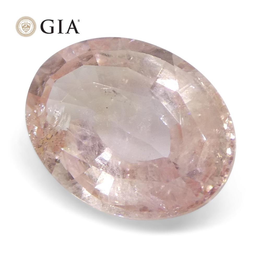 2,17 Karat Oval Rosa-Oranger Padparadscha Saphir GIA zertifiziert  Sri Lanka, unerhitzt 4