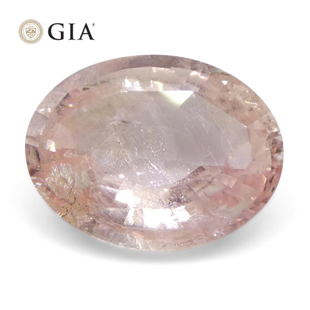 2,17 Karat Oval Rosa-Oranger Padparadscha Saphir GIA zertifiziert  Sri Lanka, unerhitzt 5