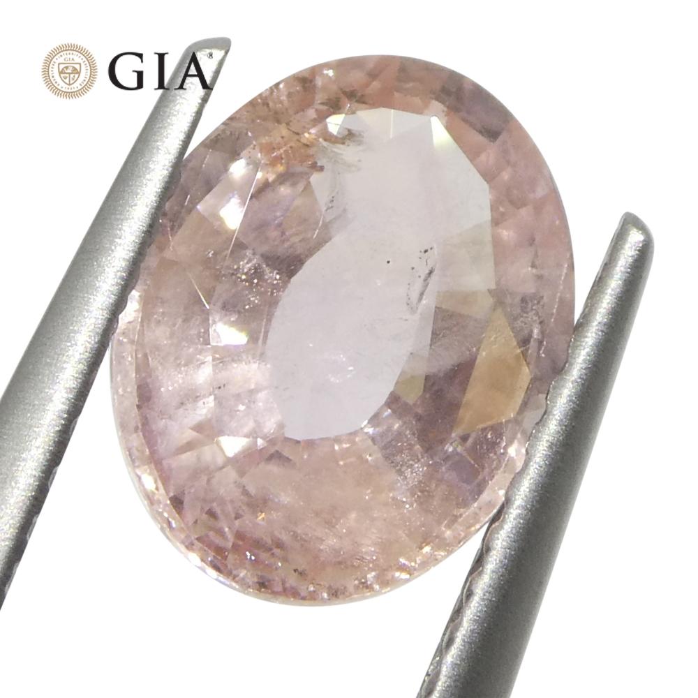 2,17 Karat Oval Rosa-Oranger Padparadscha Saphir GIA zertifiziert  Sri Lanka, unerhitzt für Damen oder Herren