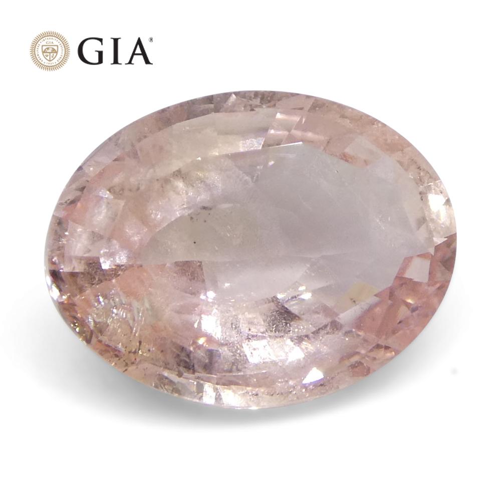 2,17 Karat Oval Rosa-Oranger Padparadscha Saphir GIA zertifiziert  Sri Lanka, unerhitzt 2
