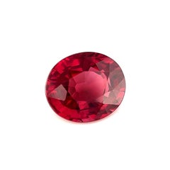 Pierre précieuse non sertie, grenat rhodolite naturel rose et violet de 2,17 carats, taille ovale, VVS
