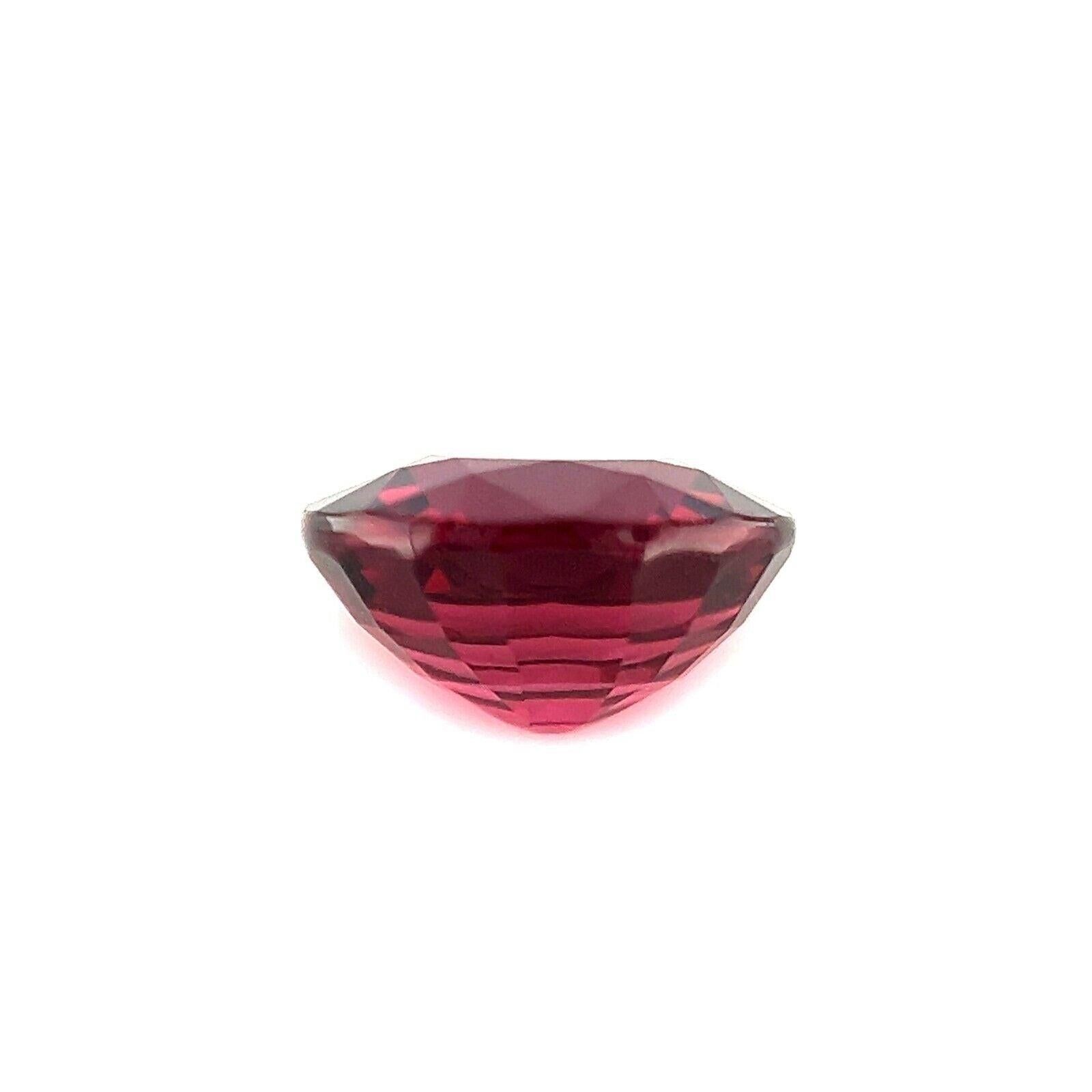 Women's or Men's 2.17ct Pink Purple Natural Rhodolite Garnet Oval Cut Loose Gemstone VVS For Sale