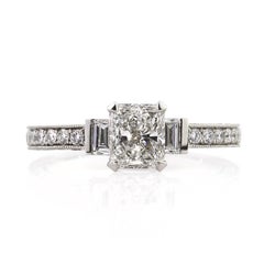 2.17ct Radiant Cut Diamond Engagement Ring