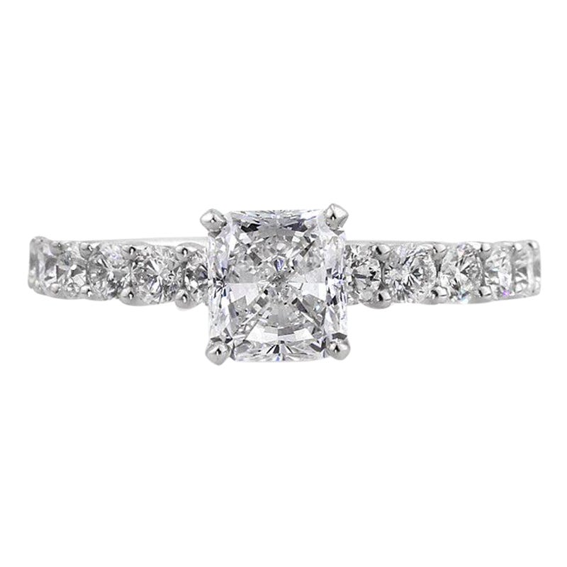 2.17ct Radiant Cut Diamond Engagement Ring