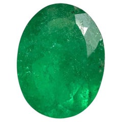 2.18 Carat 10.4x8.1 Rich Muzo Green Colombian Emerald - Oval Cut May Gem