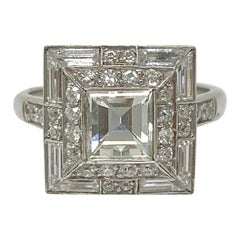 Anello di fidanzamento con diamante da 2,18 carati in platino
