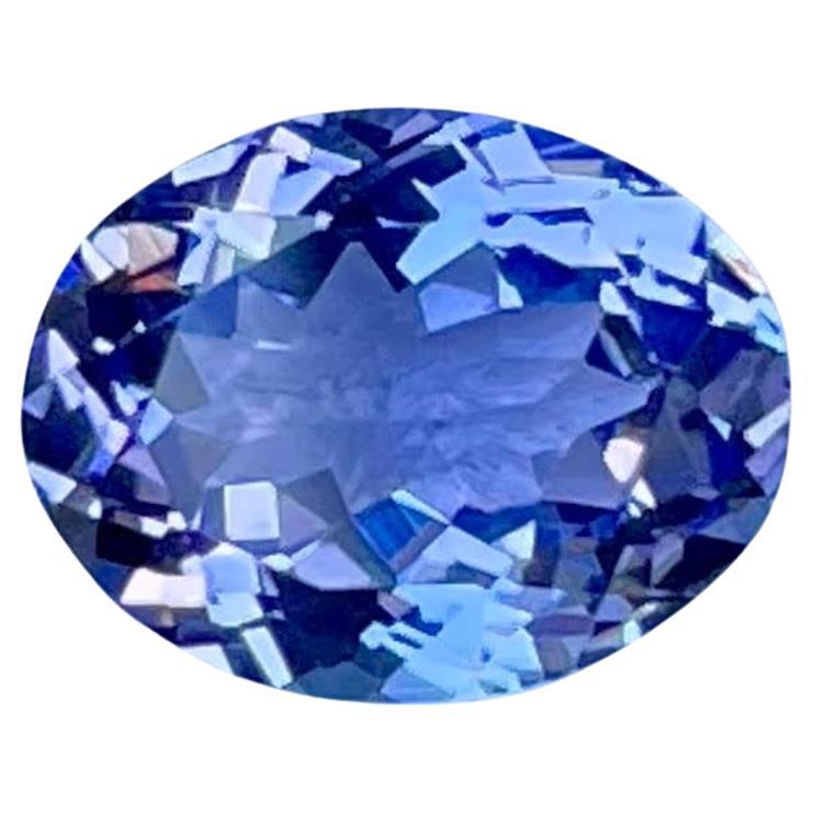 2.18 carats Blue Tanzanite Stone Oval Cut Natural Tanzanian Gemstone
