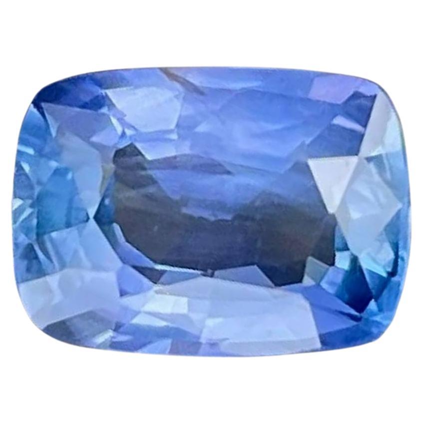 2.18 carats No Heat Purplish Blue Sapphire Stone Cushion Cut Sri Lankan Gem