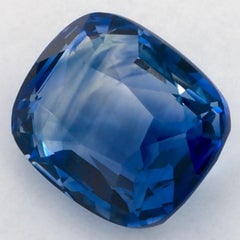 2.18 Ct Blue Sapphire Cushion Loose Gemstone
