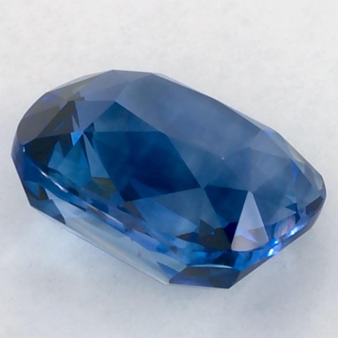 2.18 Karat Blauer Saphir Cushion Loser Edelstein im Angebot 1