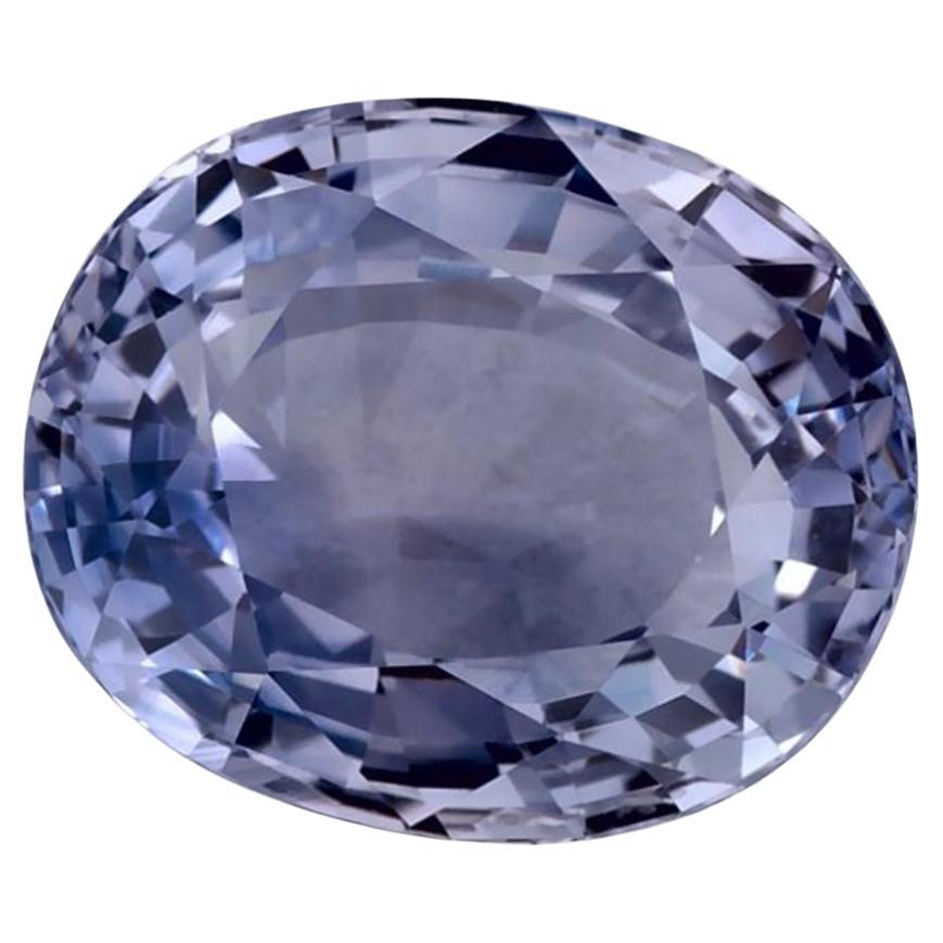 2.18 Karat Blauer Saphir Oval Loser Edelstein