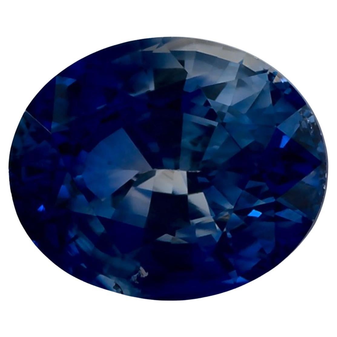 2.18 carati di zaffiro blu ovale sfuso