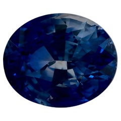 2.18 Ct Blue Sapphire Oval Loose Gemstone