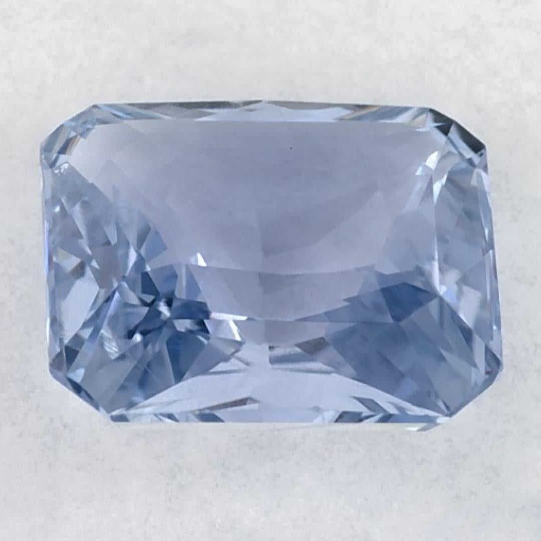 2.18 Ct Blue Sapphire Radiant Certified Loose Gemstone (pierre précieuse en vrac) Neuf - En vente à Fort Lee, NJ