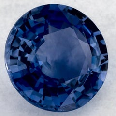 2.18 Ct Blue Sapphire Round Loose Gemstone (pierre précieuse en vrac)