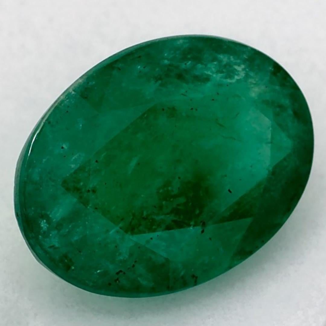 Oval Cut 2.18 Ct Emerald Oval Loose Gemstone For Sale