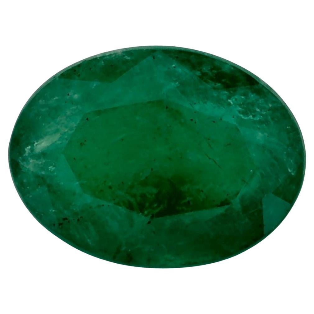 2.18 Ct Emerald Oval Loose Gemstone For Sale