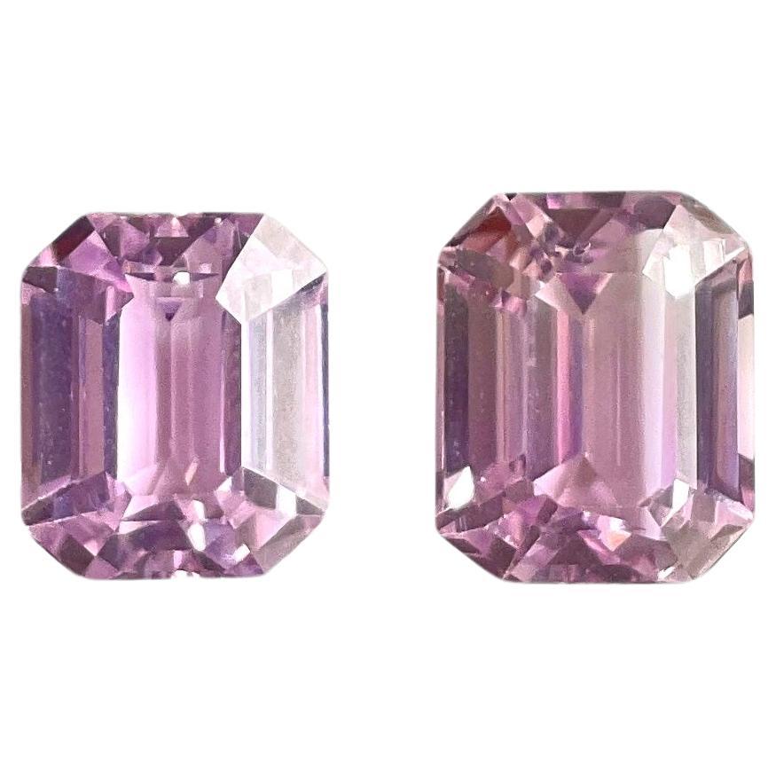 21.89 Carats Pink Kunzite Octagon Natural Cut Stones For Fine Gem Jewellery For Sale