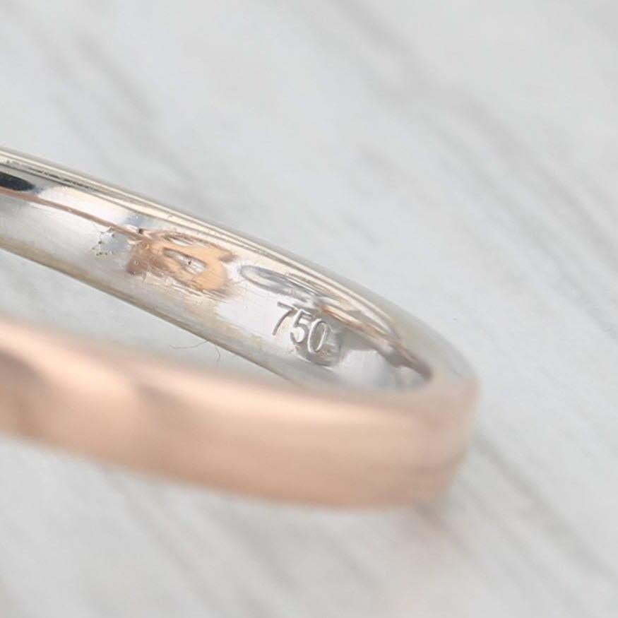 Anello a farfalla con diamante da 2,18 carati in oro bianco 18 carati Misura 6,5 Regolabile in vendita 3