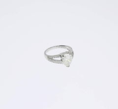 2.19 Carat Diamond Gold Engagement Ring