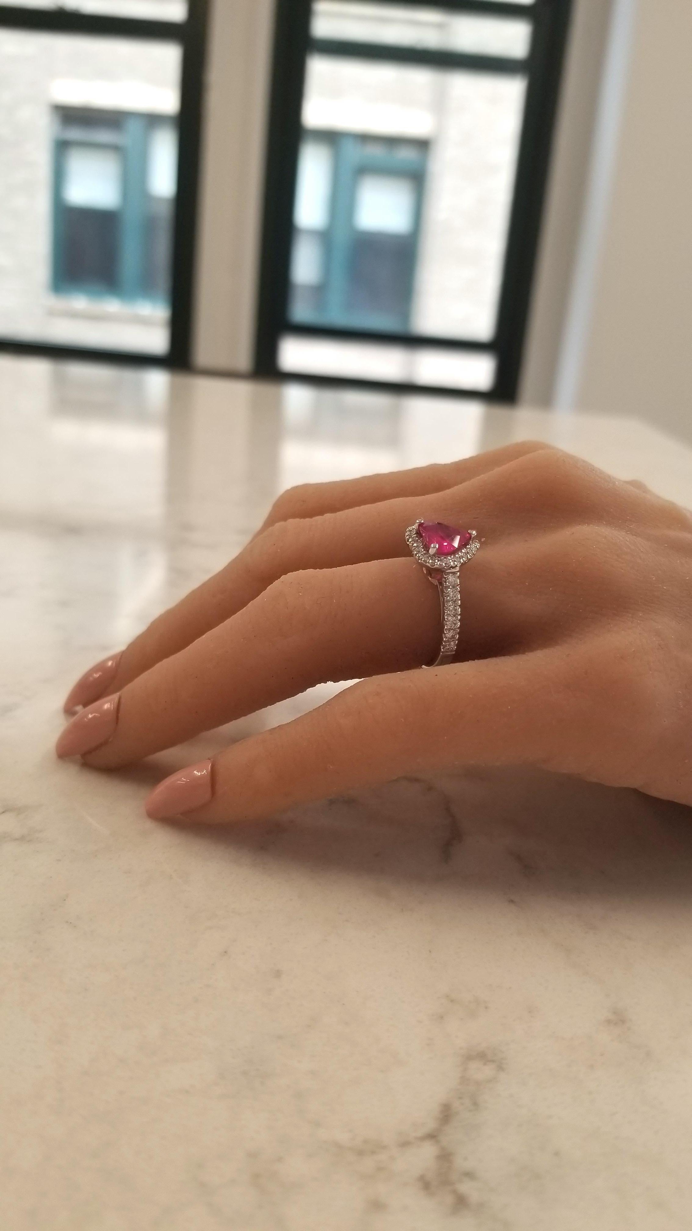heart shape ruby ring