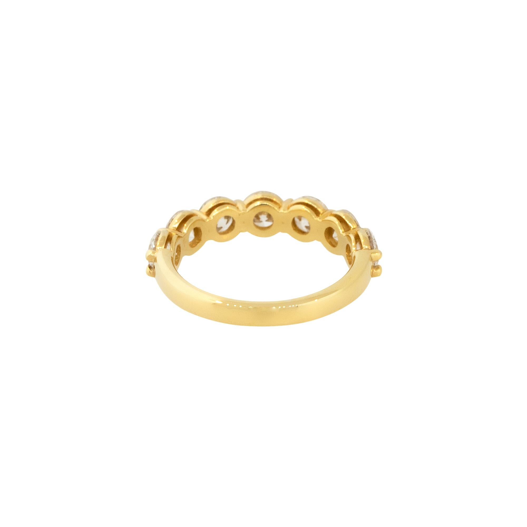 De las mujeres 2.19 Quilates Diamante Redondo Brillante 7 Media Banda 14 Kilates En Stock en venta