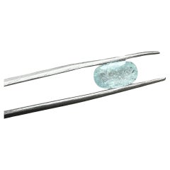 Pierre précieuse naturelle de tourmaline Paraiba de 2,19 carats de taille ovale pour la bijouterie fine