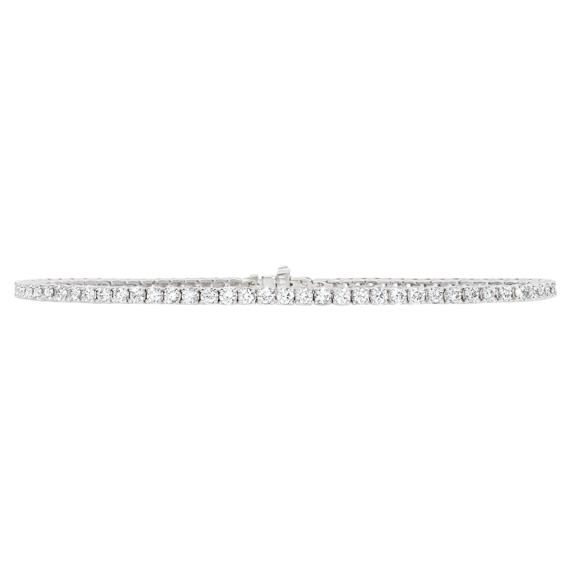Roman Malakov 2.19 Carat Total Round Brilliant Cut Diamond Tennis Bracelet