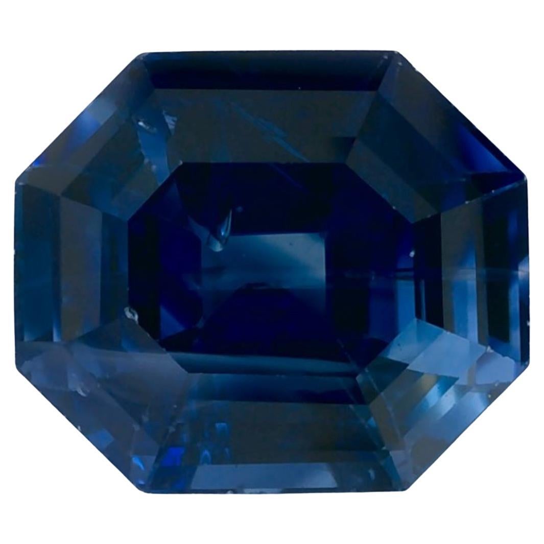2.19 Ct Blue Sapphire Octagon Loose Gemstone